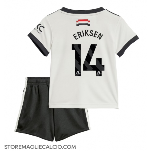 Manchester United Christian Eriksen #14 Maglia Gara Terza Repliche 2024-25 Bambino Maniche Corte Manchester United Christian Eriksen #14 Maglia Gara Terza Repliche 2024-25 Bambino Maniche Corte
